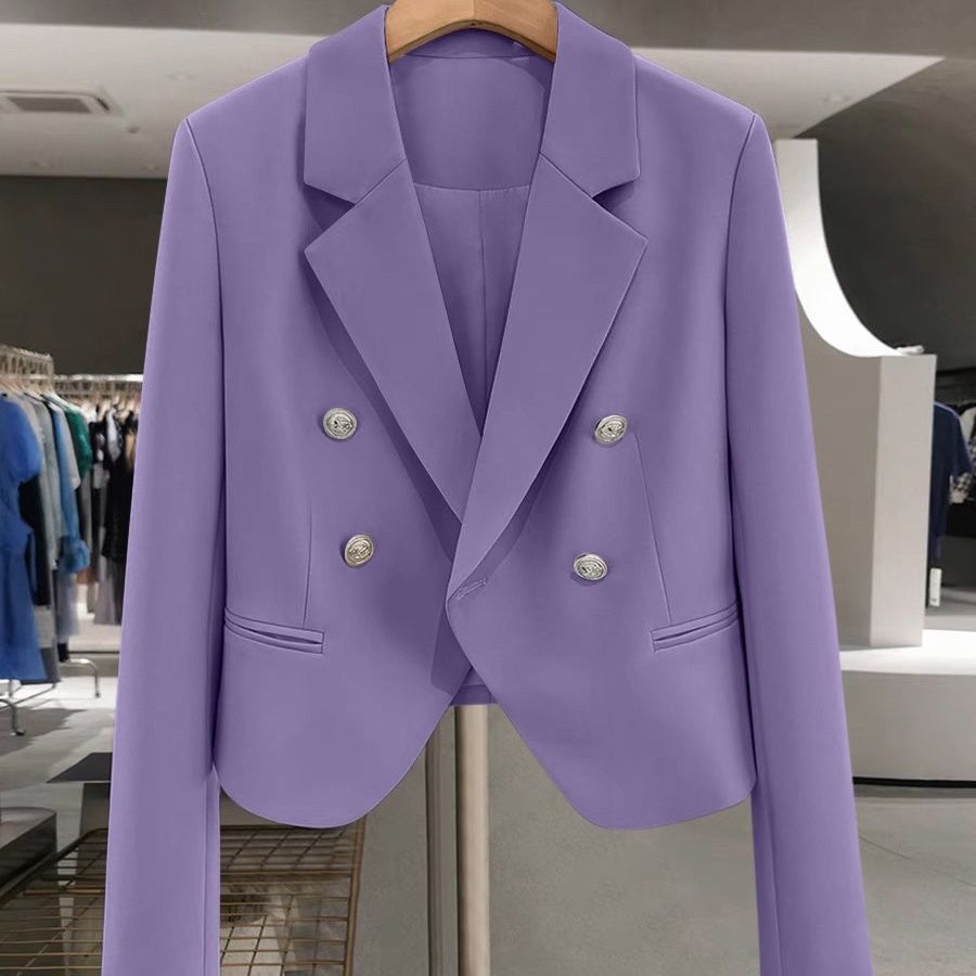 Damen zeitloser Doppelreiher Blazer Drune