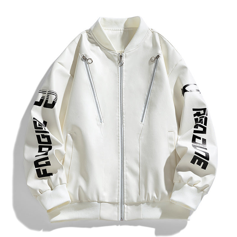 Herren Stylische Übergangsjacke mit hohem Kragen Drune
