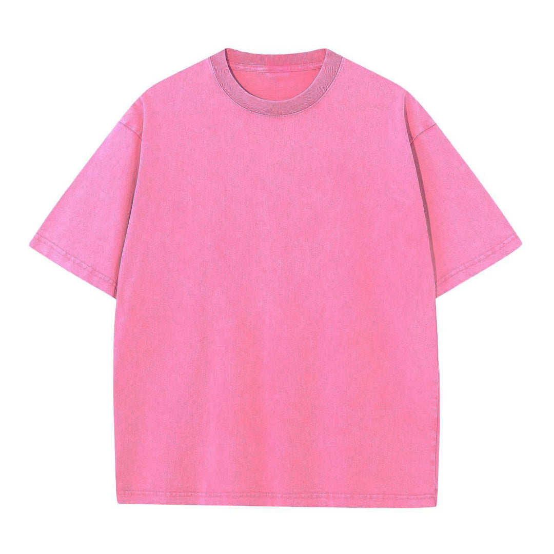 Damen Oversized Relaxed Fit Vintage Wasch T-Shirt Drune