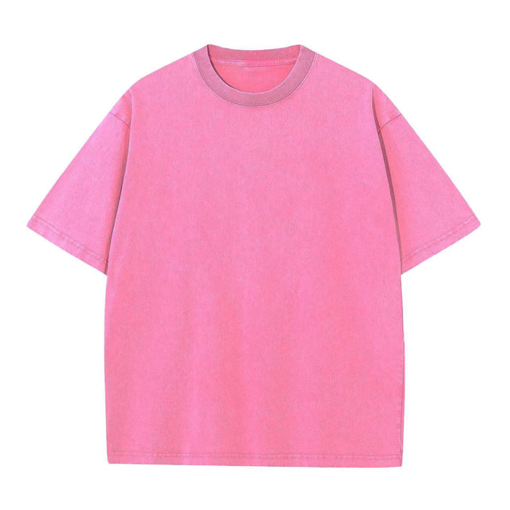 Damen Oversized Relaxed Fit Vintage Wasch T-Shirt Drune