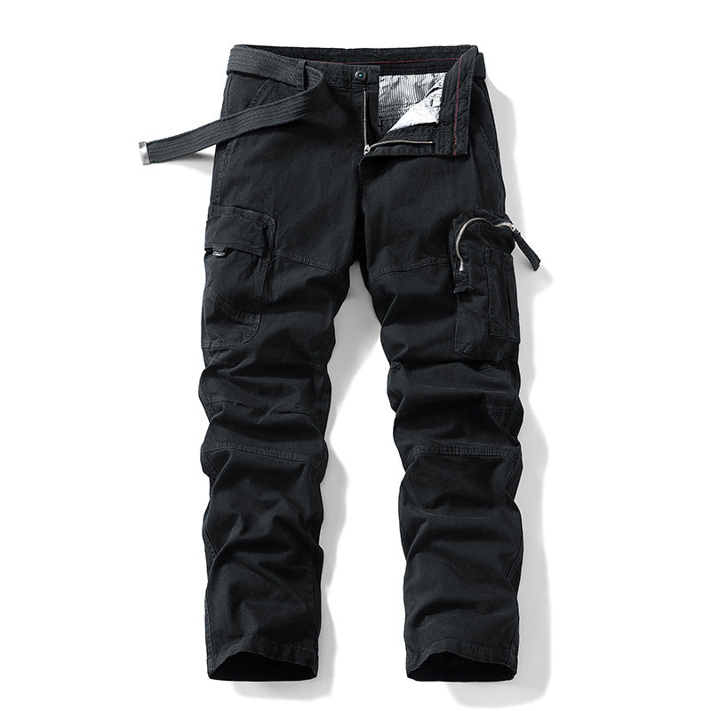 Herren Robuste Utility-Cargohose mit ergonomischen Knieabnähern und integriertem Webgürtel Drune
