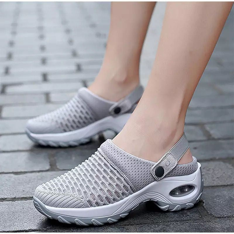 Unisex Atmungsaktive Mesh-Clogs mit verstellbarem Fersenriemen und rutschfester Sohle Drune