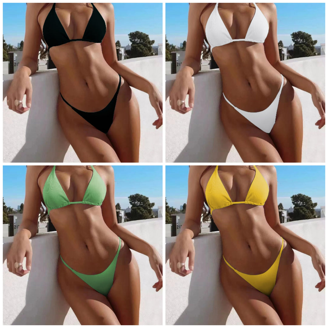 Damen Triangel-Bikini mit verstellbaren Trägern Drune