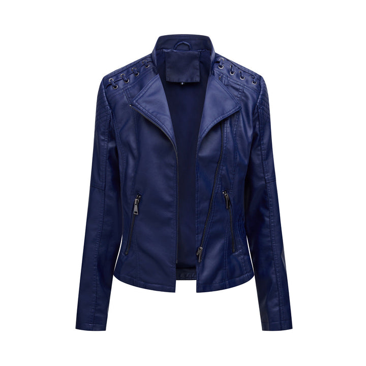 Drune | Freizeit Jacke aus veganem Leder mit Schulternaht für Frauen - Perfekt für legere Tage