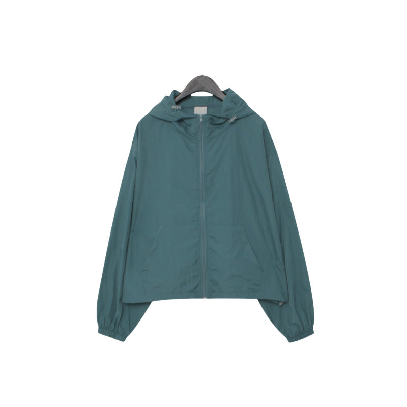 Damen leichte winddichte Kurzjacke Drune