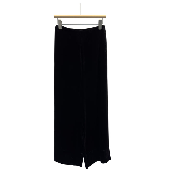 Damen Luxuriöses Samt Langarmkleid Drune