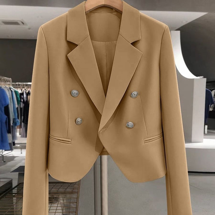 Damen zeitloser Doppelreiher Blazer Drune