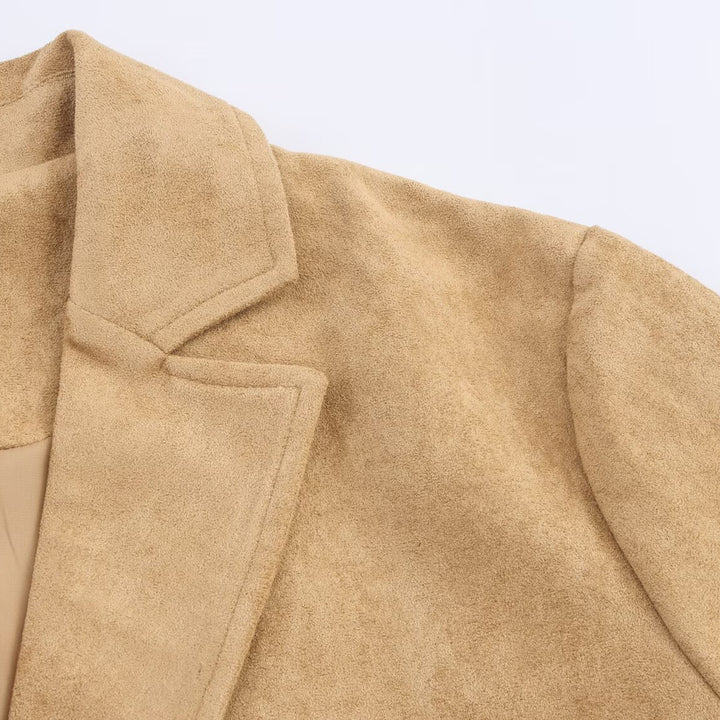 Damen elegante Velourjacke Drune
