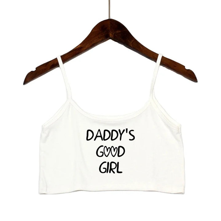 Damen modisches Crop-Top mit verzierten Trägern Drune