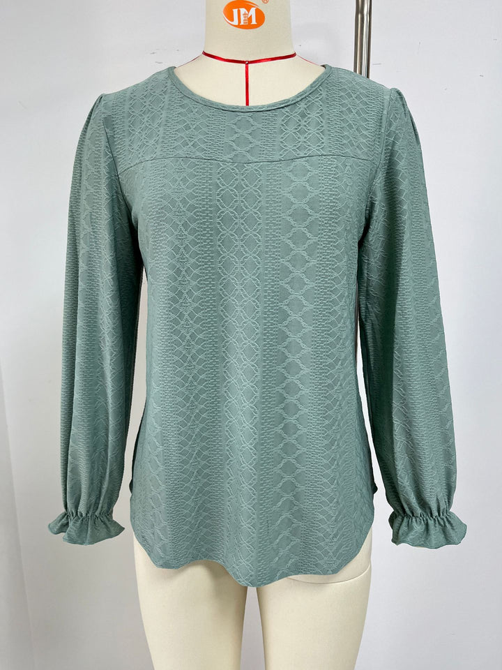 Damen Blusenshirt mit Raffungen und elegantem Strukturdesign Drune