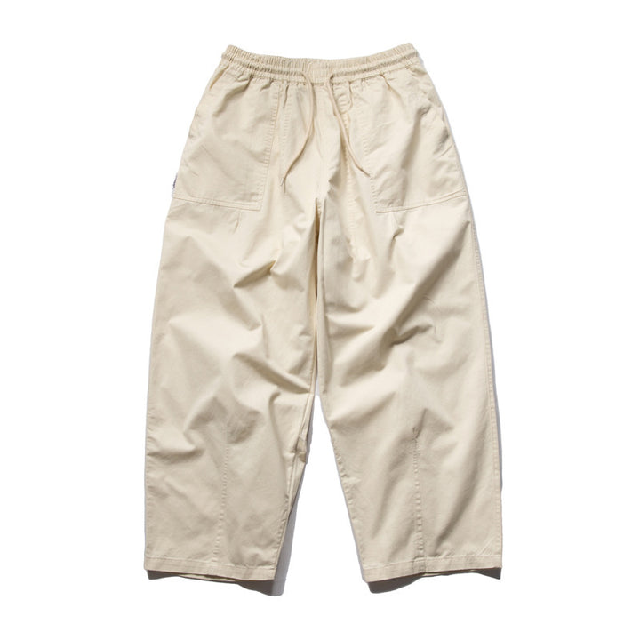 Herren Weite Relaxed-Cargo-Hose mit elastischem Tunnelzugbund und aufgesetzten Beuteltaschen Drune