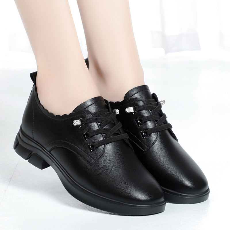 Damen Schnürschuhe mit eleganter Kante und rutschfester Sohle Drune