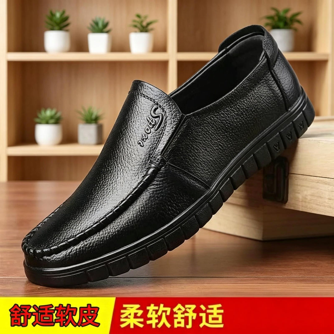 Herren Bequeme Lederslipper Drune