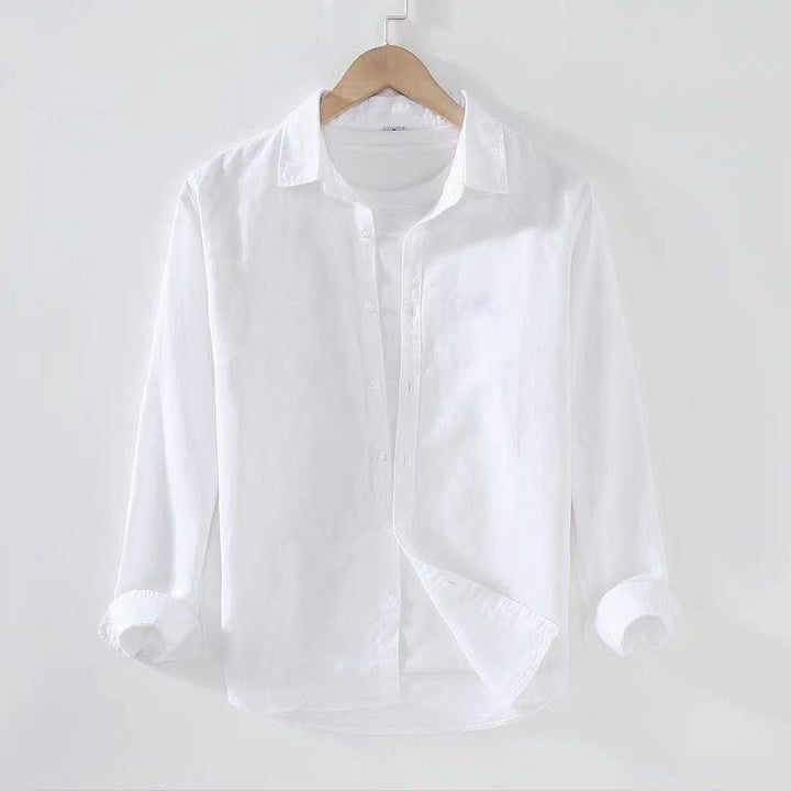Herren lässige Baumwollbluse mit modernem Schnitt und praktischen Details Drune