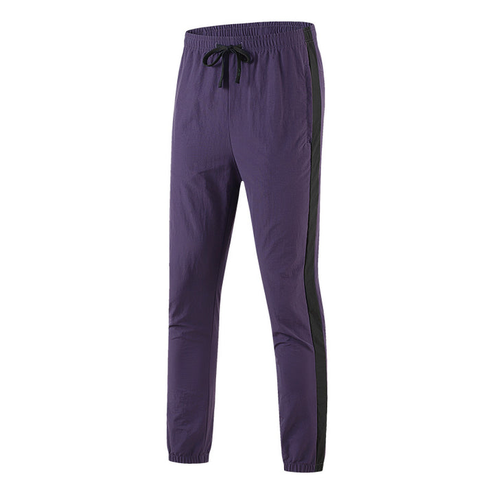 Herren Leichte atmungsaktive Trainingshose mit seitlichem Kontraststreifen Drune