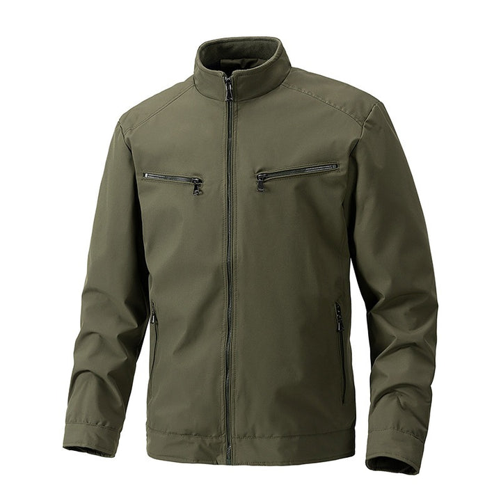 Herren Outdoorjacke mit hohem Kragen Drune