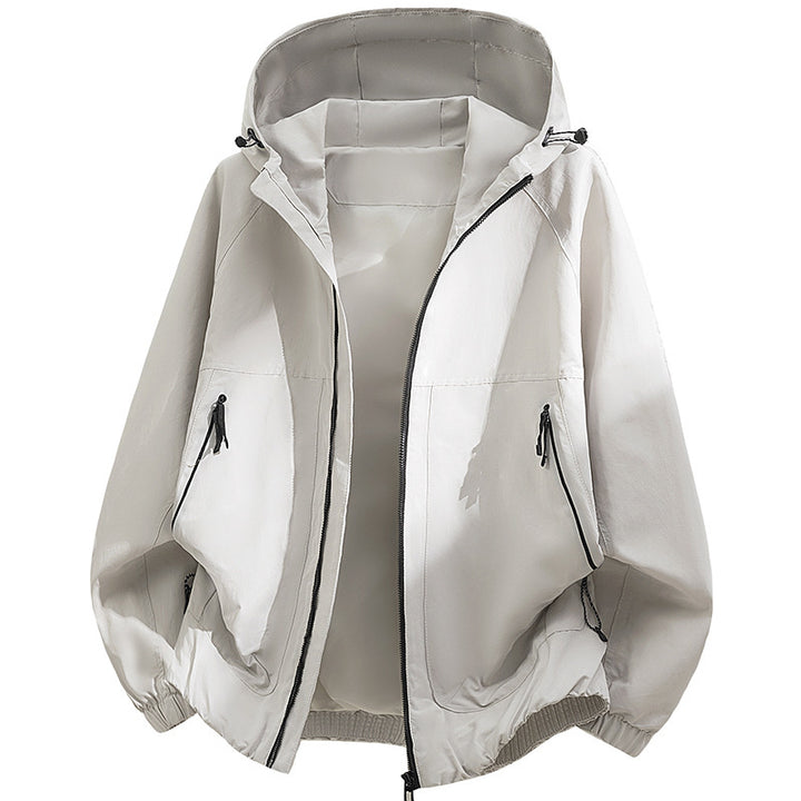 Herren technische Kapuzen-Softshelljacke mit verstellbarer Kapuze und Utility-Taschen Drune