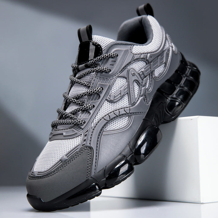 Herren Sportlicher Chunky-Sneaker mit glänzenden Overlays und gedämpfter Luftkissen-Sohle Drune