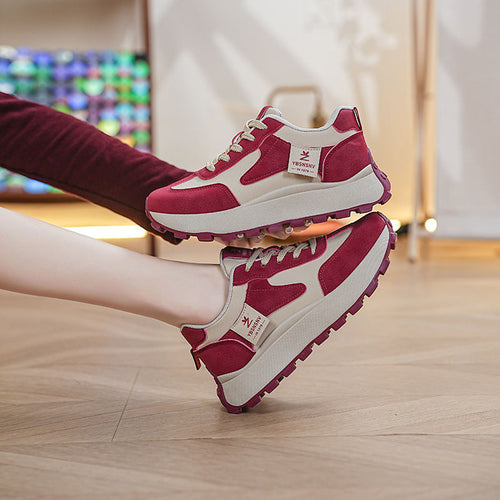 Damen Sportliche Sneaker mit atmungsaktiven Mesh-Einsätzen und dämpfender Sohle Drune