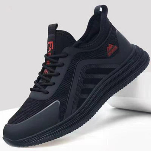 Herren Minimalistischer Urban-Lauftrainer mit gerippter Plateausohle und nahtlosem Mesh-Upper Drune