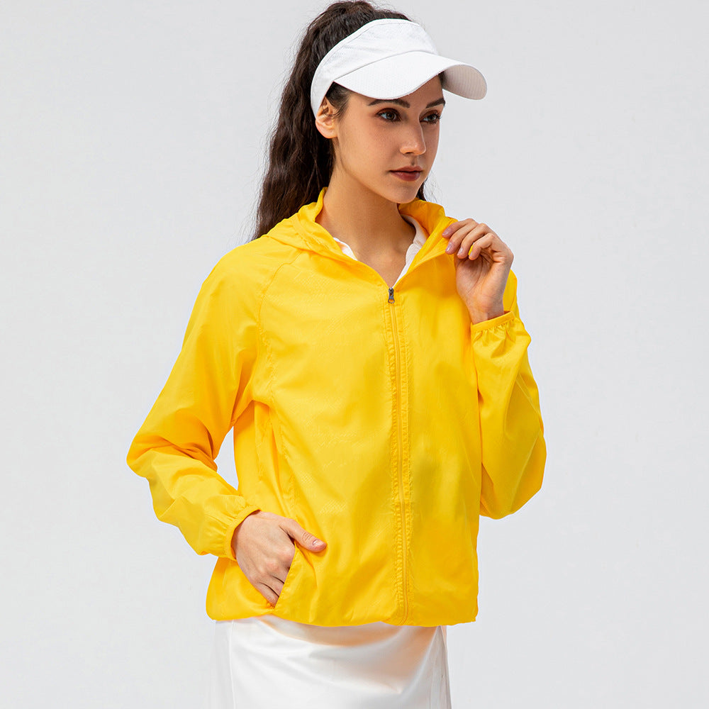 Damen Leichte Sportjacke mit Kapuze und atmungsaktiven Eigenschaften Drune