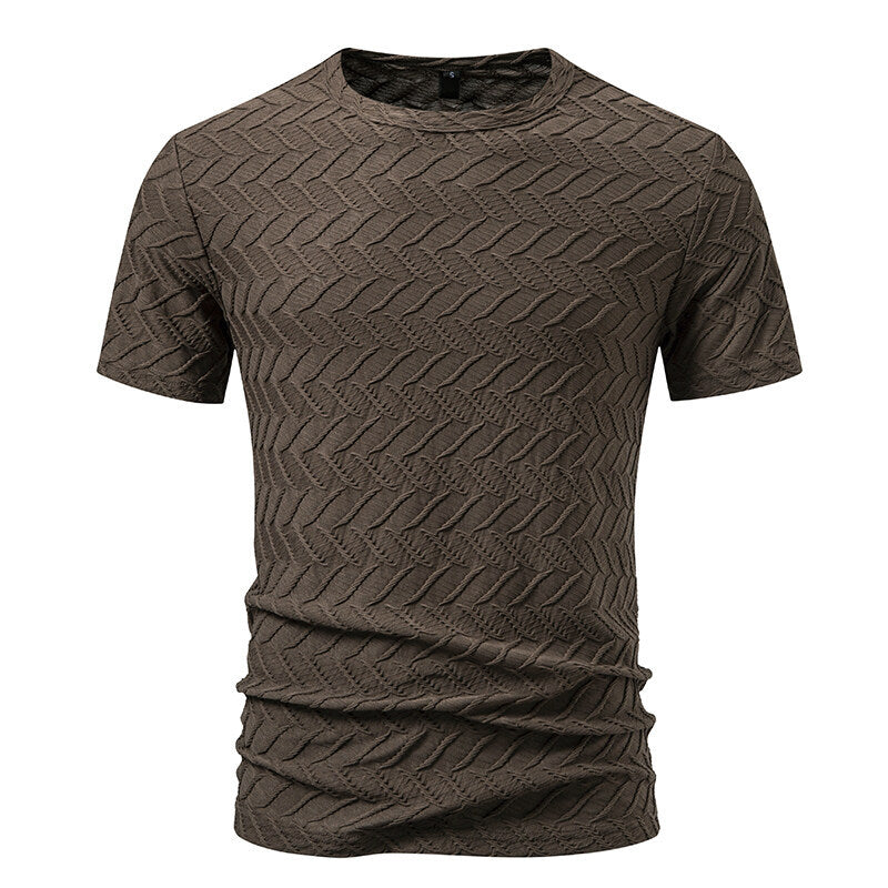 Herren Strukturiertes Kurzarmshirt mit modernem Design Drune