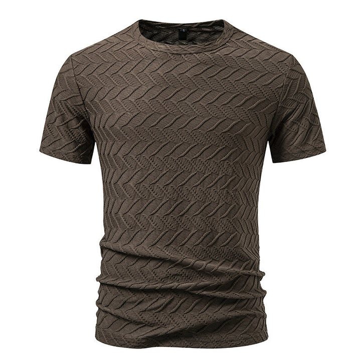 Herren Strukturiertes Kurzarmshirt mit modernem Design Drune