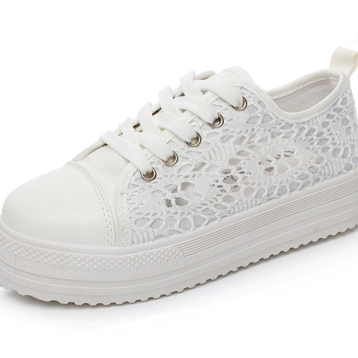 Damen modische Sneaker im romantischen Spitzendesign Drune