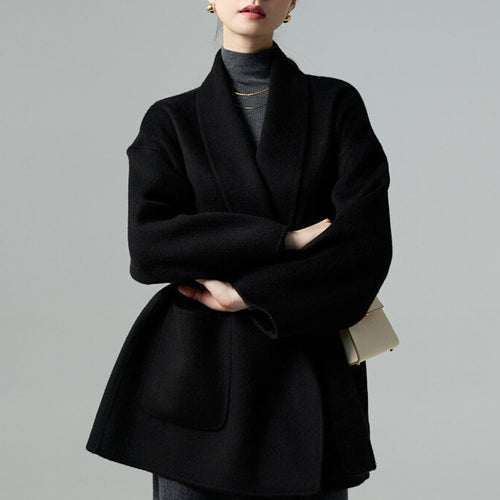 Damen Modischer Oversized-Blazer mit praktischen Taschen Drune