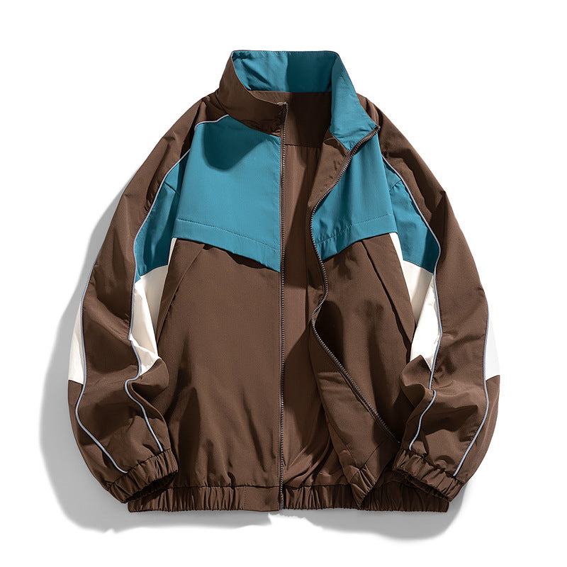 Herren Leichte Sportjacke mit hohem Kragen Drune