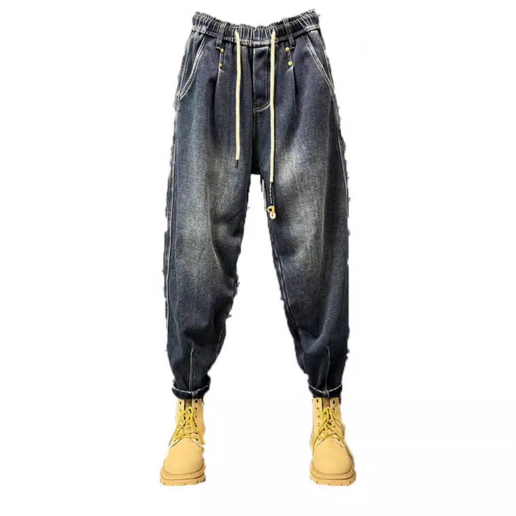 Herren Modische Ripped Jeans mit kreativen Patches Drune 1788342369