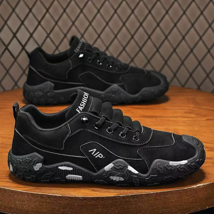 Herren Urbaner Chunky-Sneaker mit Veloursleder-Optik, profiliertem Grip-Profil und ergonomischer Plateausohle Drune