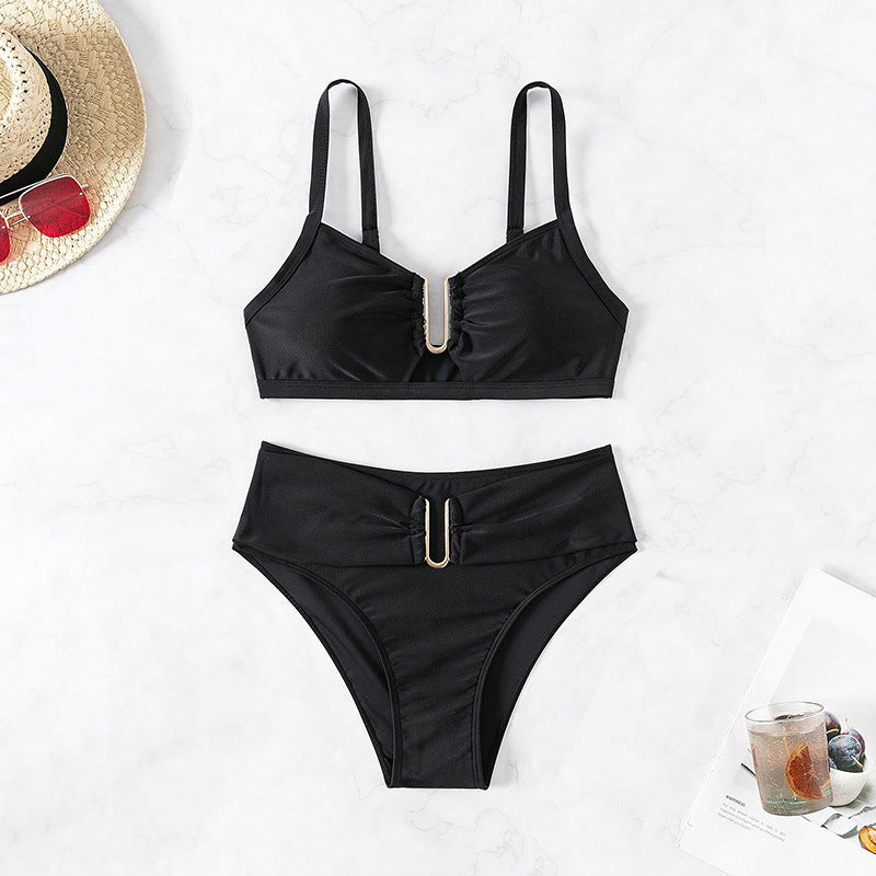 Damen Bikini-Set mit modischem Schnitt und elegantem Gürtel Drune