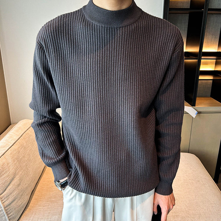 Herren Gemütlicher Rippenstrickpullover Drune