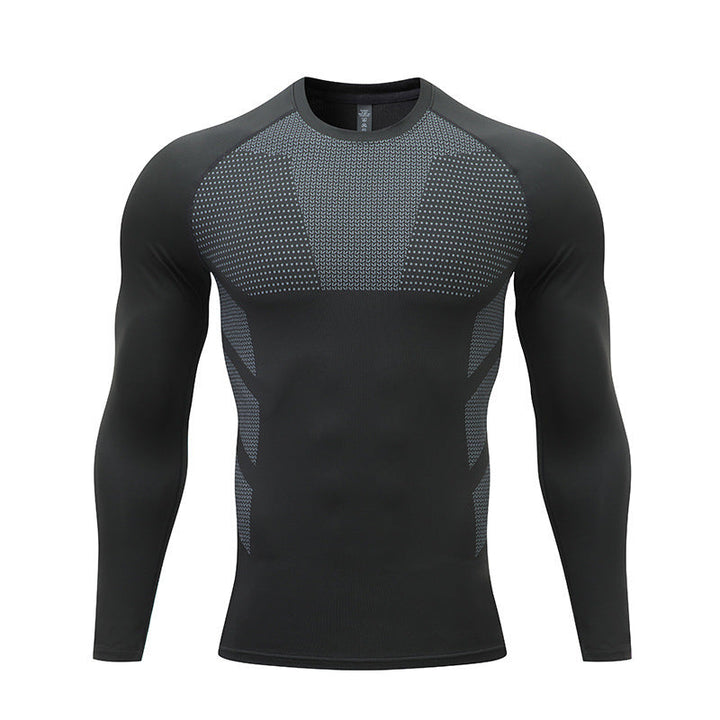 Herren Kompressions-Langarm-Sportshirt Drune