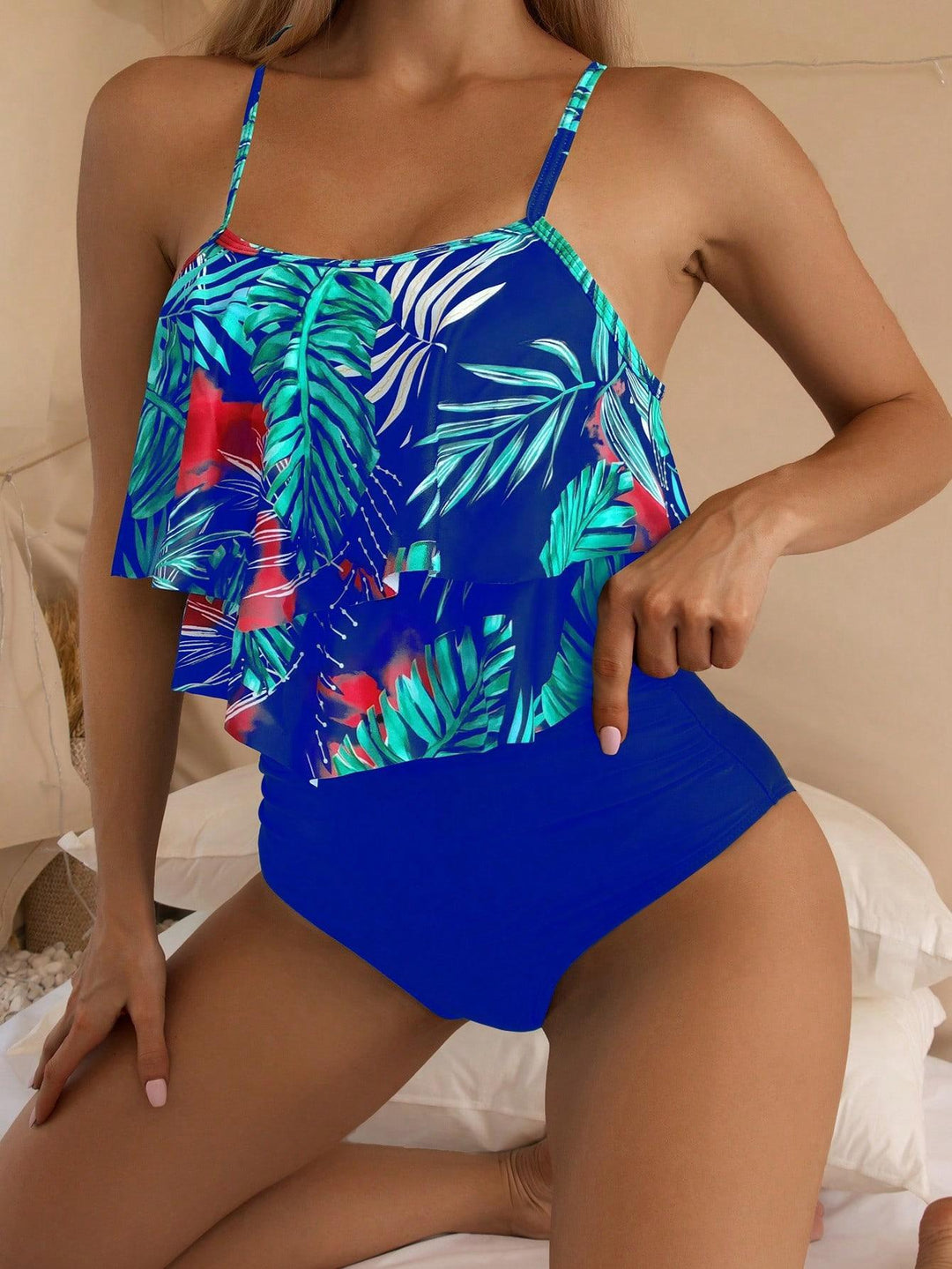 Damen Bikini-Set mit voluminösem Rüschendesign Drune