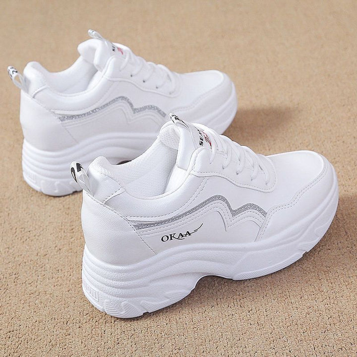 Damen Modische Chunky Sneakers mit ergonomischer Dämpfung und stabiler Sohle Drune