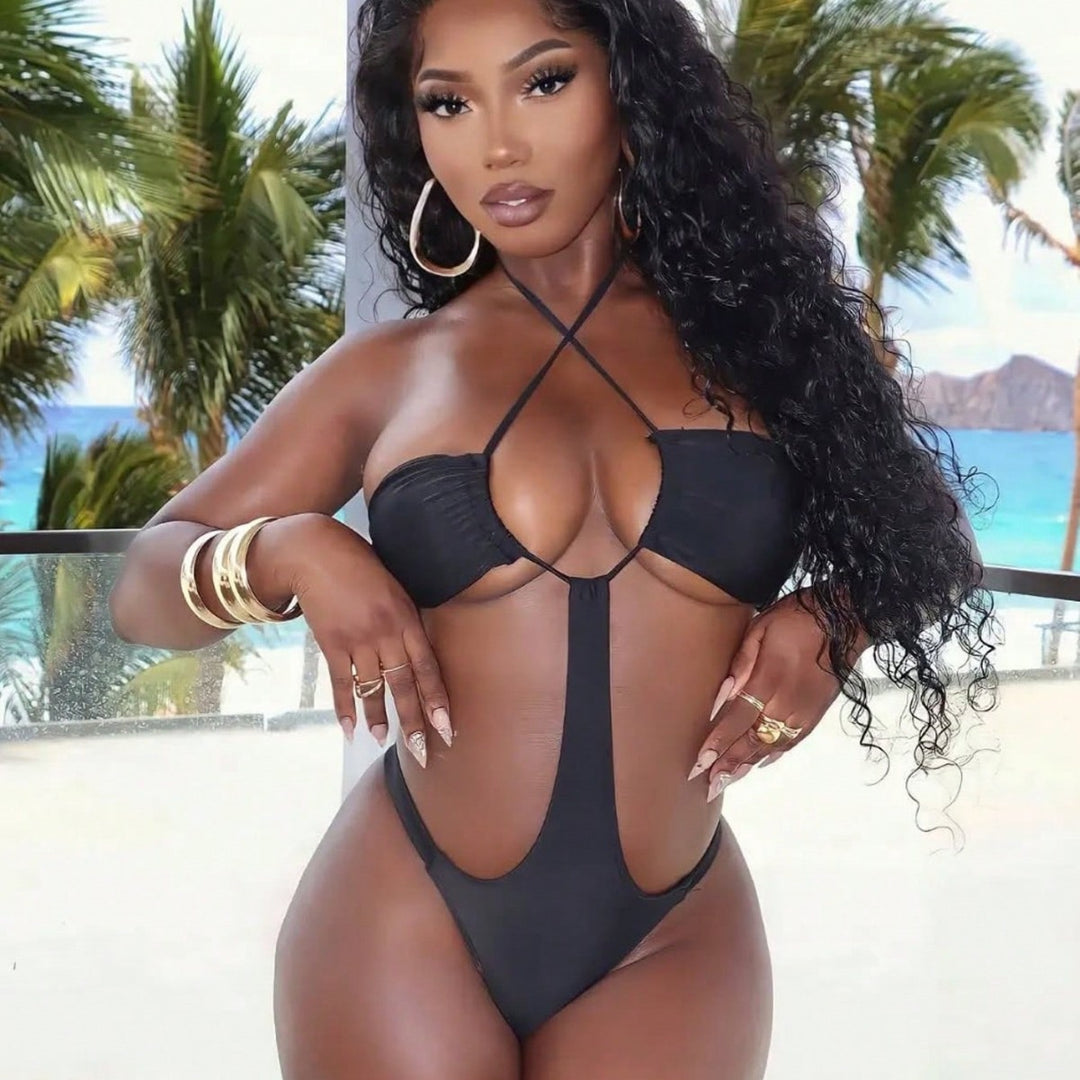 Damen Badeanzug mit verführerischem Cut-Out Design Drune