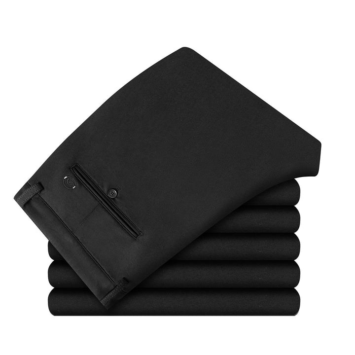 Herren Elegante Slim-Fit Anzughose mit Bügelfalte und verdeckten Taschen Drune