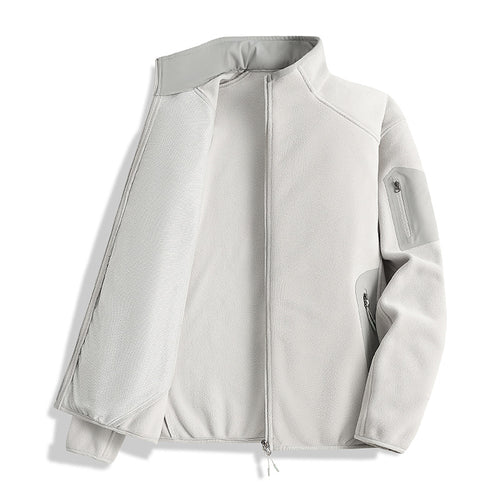 Herren Atmungsaktive Fleecejacke mit seitlichen Reißverschlusstaschen Drune