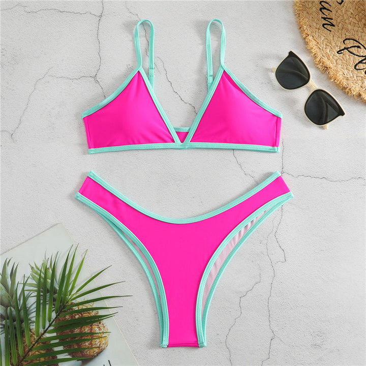 Damen Triangel-Bikini mit eleganter Naht und sportlichem Schnitt Drune