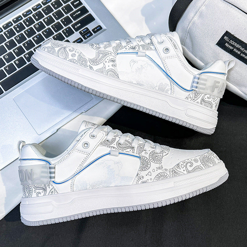 Damen Low-Top Designer-Sneaker mit feinem Paisley-Print und dämpfender Cupsohle Drune