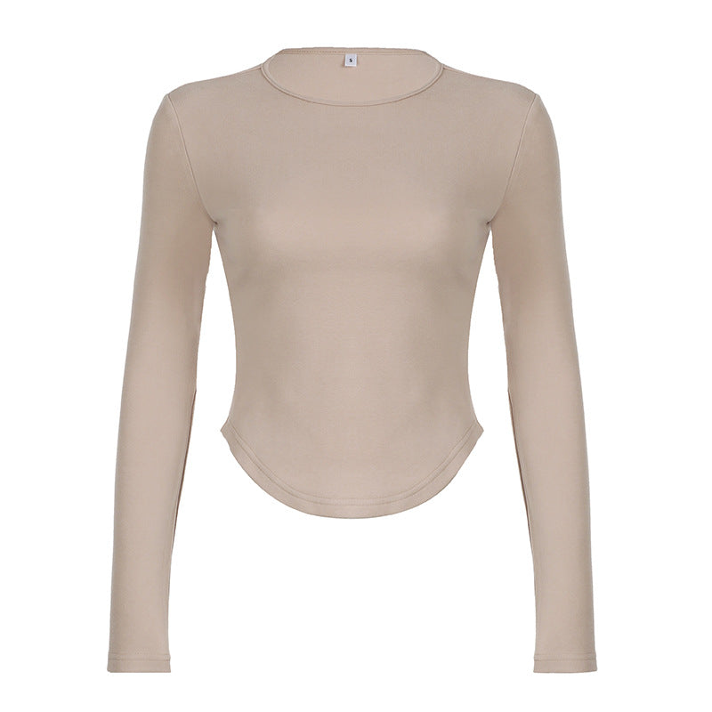 Damen nan legerer Palazzo-Loungehose mit Umschlagbund und weichem Baumwollstretch Drune