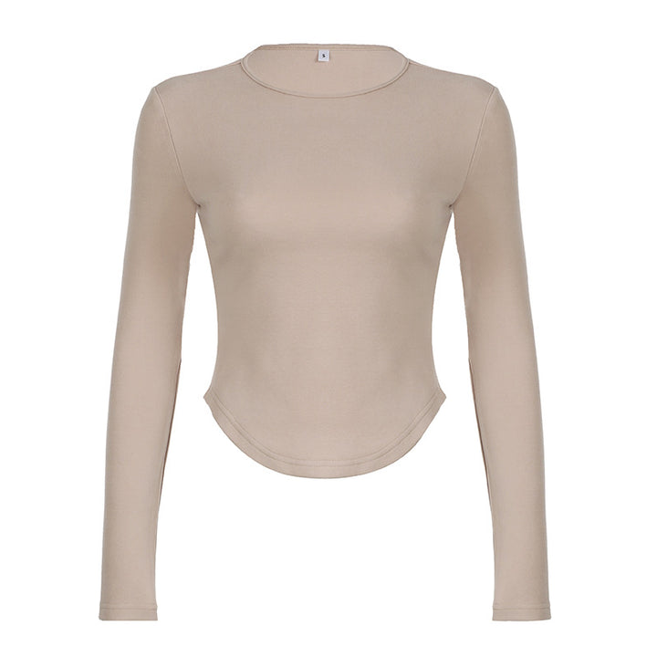 Damen nan legerer Palazzo-Loungehose mit Umschlagbund und weichem Baumwollstretch Drune