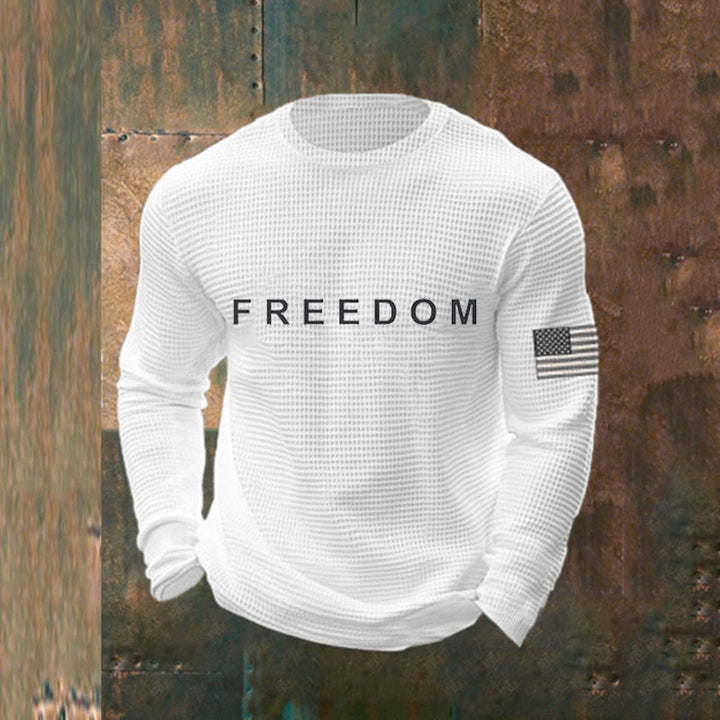 Herren Lässiger Sweatshirt mit Statement Print Drune