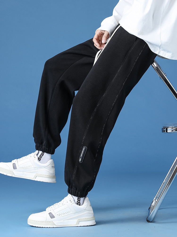 Unisex Relax-Fleece Jogginghose mit elastischem Bund und Bündchen Drune