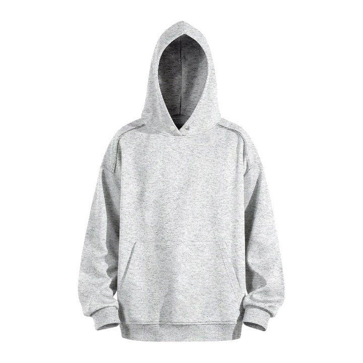 Herren Oversize-Kapuzenpullover mit Kängurutasche und Raglanärmeln Drune
