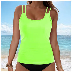 Damen Tankini-Oberteil mit modischem Rüschendesign Drune
