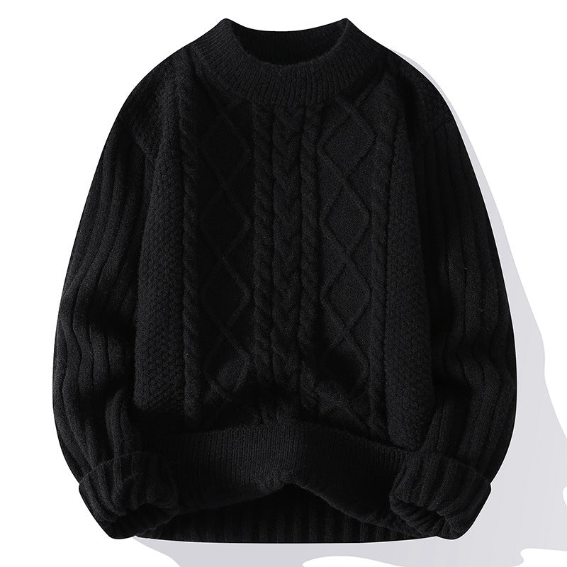 Damen Kuscheliger Strickpullover mit Kabelmuster Drune