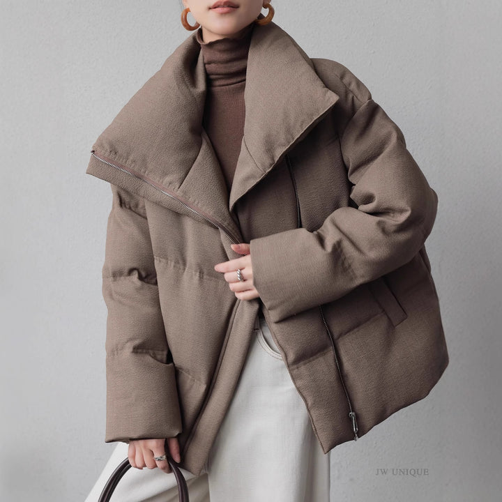 Damen Modischer Oversized Daunenjacke Drune